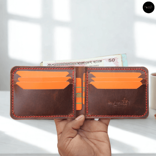 Style Icon – European Inspired Premium Handmade Bifold Wallet - Image 3