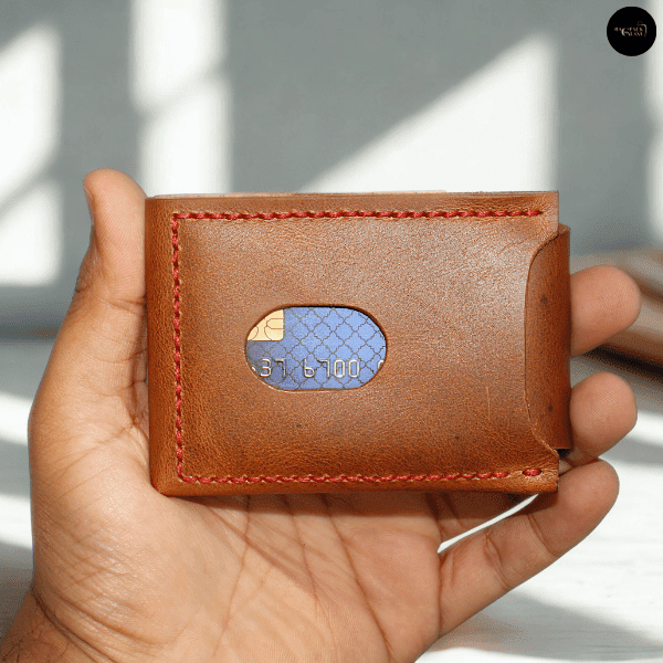 Masic Gold – Premium Handmade Bifold Wallet with Inner Leather Lock - Image 3